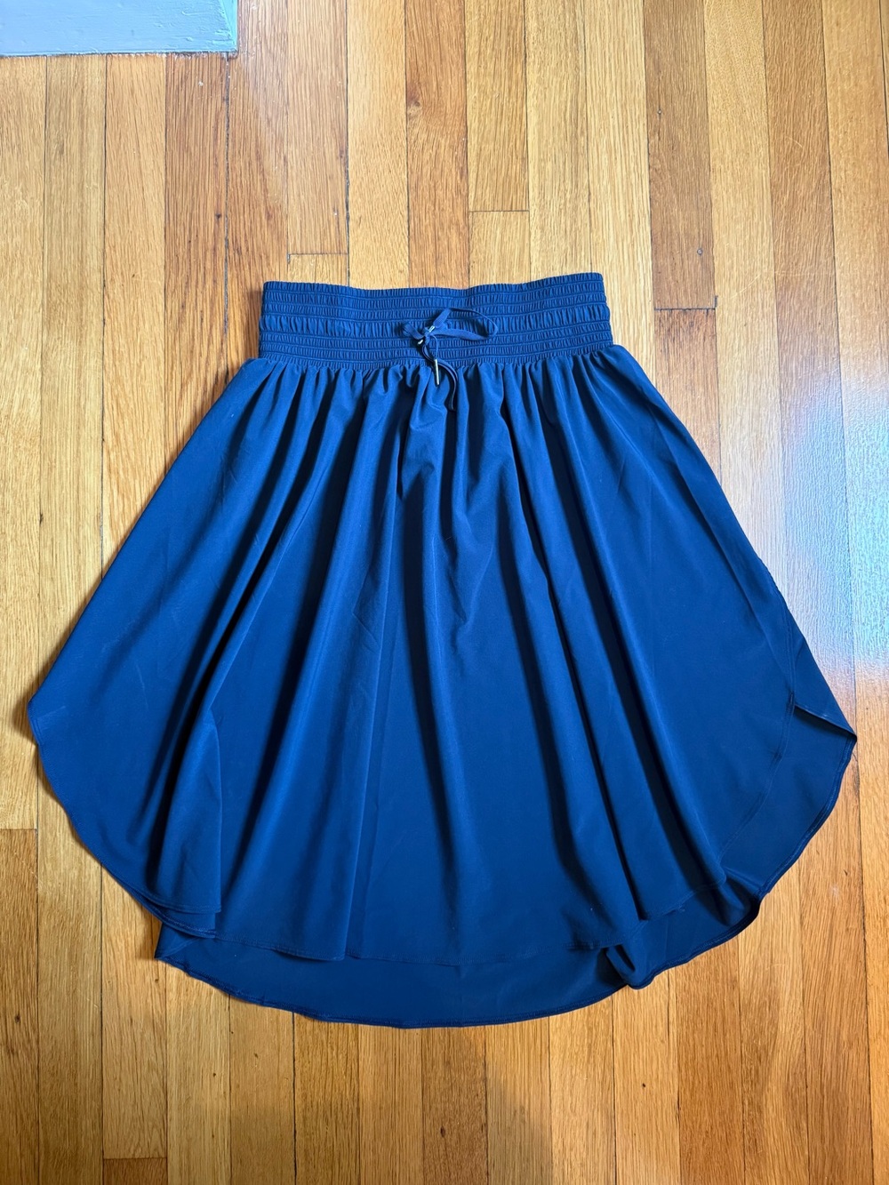 lululemon athletica Navy Gathered Waist Circle Skirt
